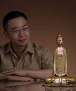 Tượng phật ngồi thiên bằng đồng để bàn