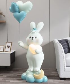 Tượng trang trí phòng khách thỏ bunny