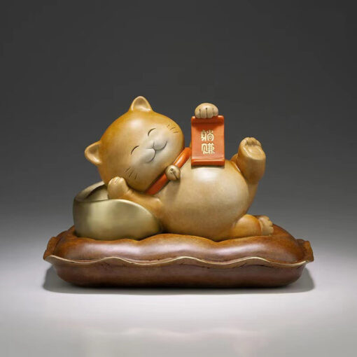 meo may man trang tri de ban Tượng mèo thần tài đem đến tài lộc thịnh vượng