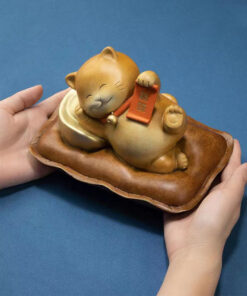 Tượng mèo thần tài trang trí để bàn