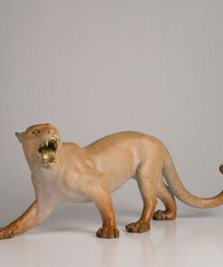 Mẫu tượng báo phong thủy bằng đồng cao cấp