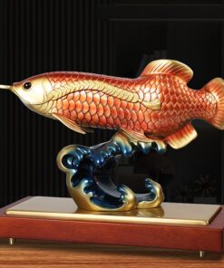 Mẫu tượng cá rồng ngậm tiền sang trọng làm quà tặng sếp