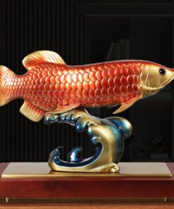 Tượng cá rồng bằng đồng đẹp sang trọng