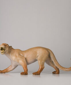 Mẫu tượng con báo phong thủy bằng đồng cao cấp