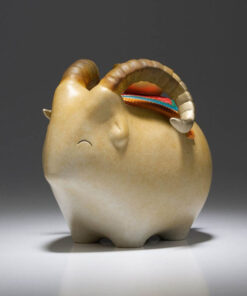 Mẫu tượng dê để bàn làm việc bằng đồng