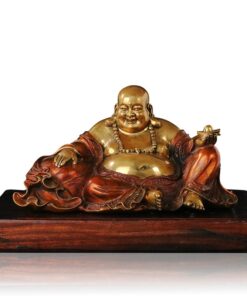 Mẫu tượng phật di lặc bằng đồng để bàn làm việc hợp phong thủy