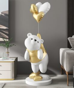 Tượng decor trang trí gấu béo