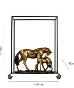 Mẫu tượng ngựa mẹ con trang trí đẹp