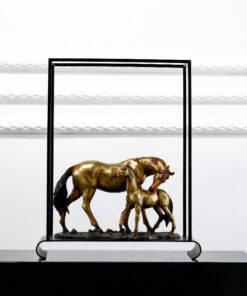 Tượng ngựa mẹ con phong thủy đẹp giàu ý nghĩa