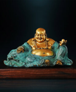 Tượng di lặc bằng đồng để bàn làm việc sang trọng