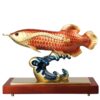 Tượng cá rồng ngậm tiền vàng quà tặng sếp sang trọng
