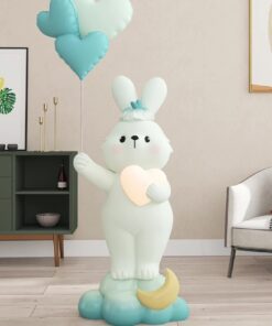 Tượng trang trí phòng khách thỏ bunny để sàn
