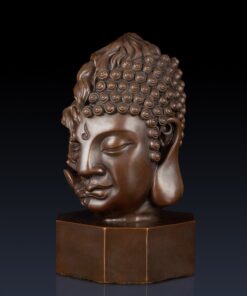 Mẫu đầu tượng phật thiện ác bằng đồng