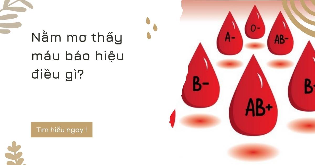 Nằm mơ thấy máu là điềm báo gì tốt hay xấu