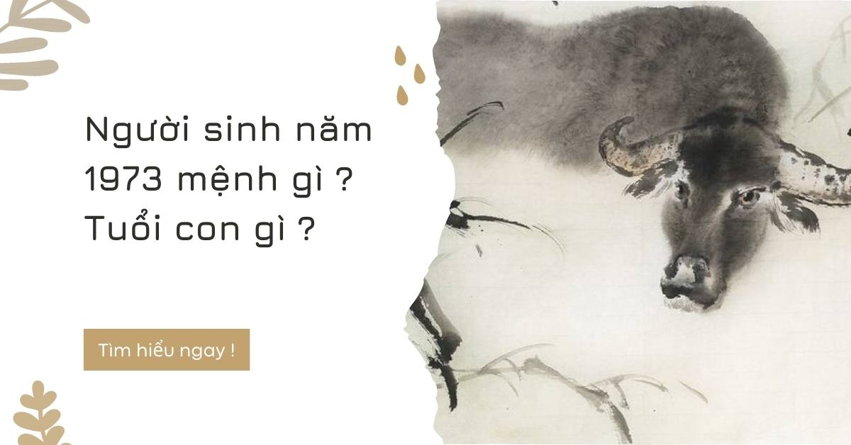 Người sinh năm 1973 mệnh gì ? Tuổi con gì ?