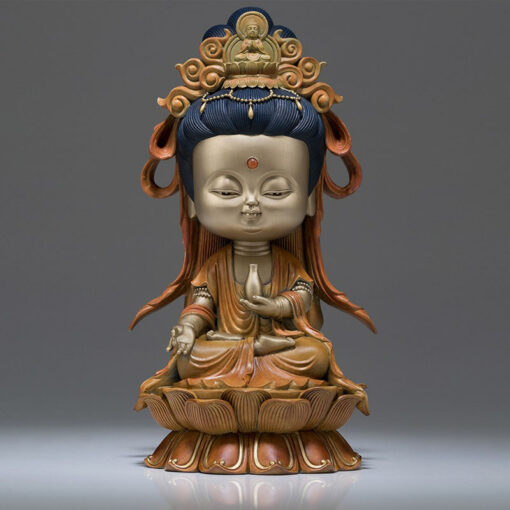 Tượng quan thế âm bồ tát chibi để bàn làm việc Tượng quan thế âm bồ tát chibi để bàn làm việc