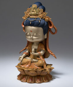 Tượng phật quan thế âm bồ tát chibi bằng đồng đẹp