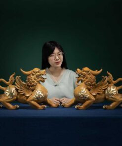 Tượng tỳ hưu thiên lộc và tịch tà bằng đồng để bàn