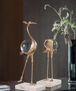 Chim hạc quả cầu pha lê