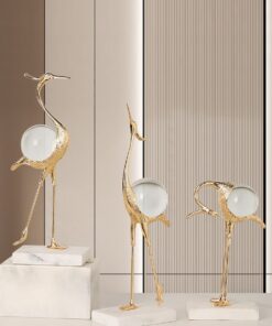 Chim hạc quả cầu pha lê