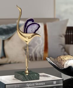 Mẫu chim hạc bằng đồng cánh đá