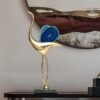 Mẫu chim hạc bằng đồng cánh đá