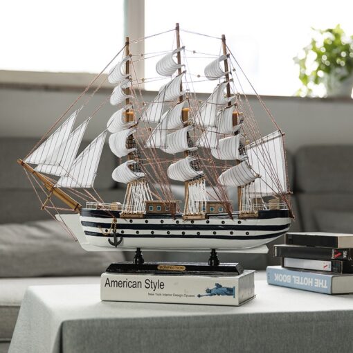 mo-hinh-thuyen-buom-go 1 Mô hình thuyền buồm bằng gỗ