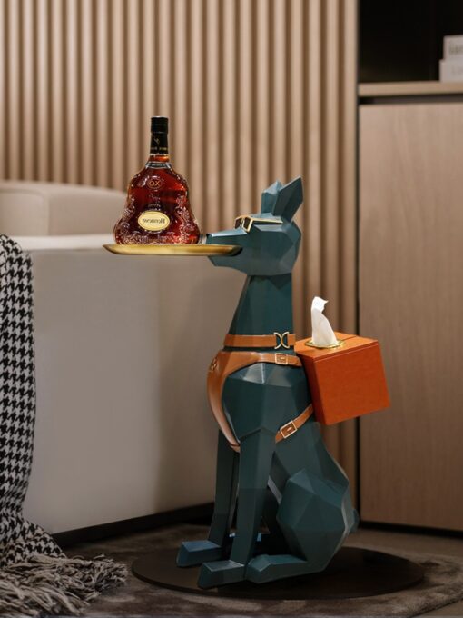 tuong-cho-boi-ban-dep-1 Tượng chó bồi bàn kết hợp hộp khăn giấy đẹp