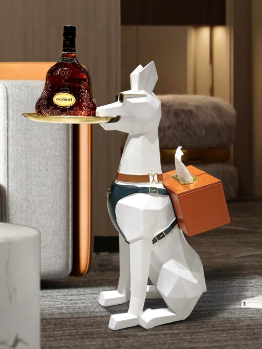 tuong-cho-boi-ban-dep-2 Tượng chó bồi bàn kết hợp hộp khăn giấy đẹp