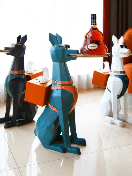 Tượng chó bồi bàn kết hợp hộp khăn giấy đẹp Tượng chó bồi bàn kết hợp hộp khăn giấy đẹp