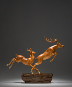 Tượng đôi hươu chạy