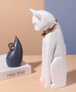 Tượng mèo và chuột để bàn đáng yêu