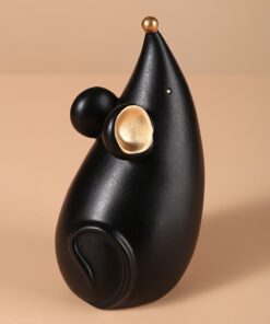 Tượng mèo và chuột để bàn đáng yêu