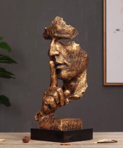 Tượng im lặng trang trí nội thất, phòng khách, tủ rượu