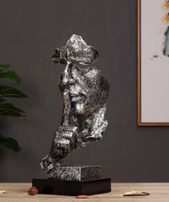 Tượng im lặng trang trí nội thất, phòng khách, tủ rượu