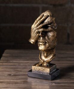 Tượng im lặng trang trí nội thất, phòng khách, tủ rượu