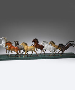 Tượng bát mã cao cấp bằng đồng đẹp