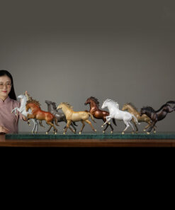 Tượng bát mã cao cấp bằng đồng đẹp