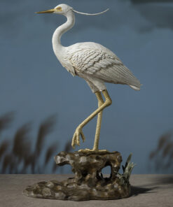 Con cò bằng đồng phong thủy