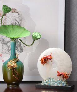 Decor cá ngọc bích bày phòng khách