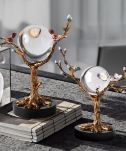 Decor quả cầu pha lê hình cây