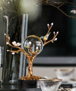 Decor quả cầu pha lê hình cây