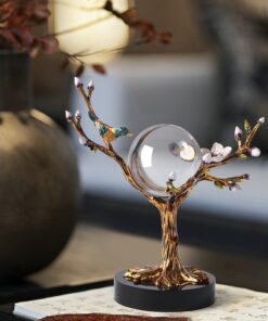 Decor quả cầu pha lê hình cây