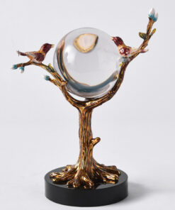 Decor quả cầu pha lê hình cây