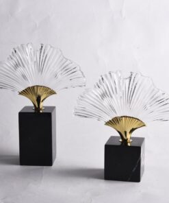 Mô hình lá bạch quả bằng thủy tinh