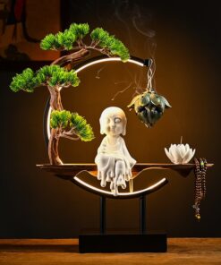 Thác khói trầm hương Phật thờ tại gia