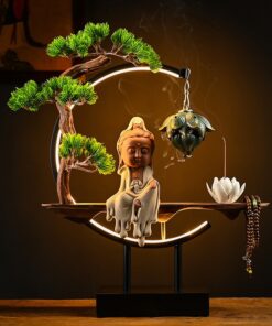 Thác khói trầm hương Phật thờ tại gia