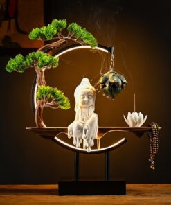 Thác khói trầm hương Phật thờ tại gia