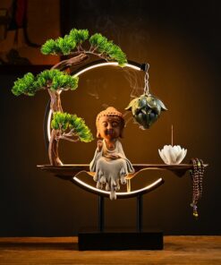 Thác khói trầm hương Phật thờ tại gia