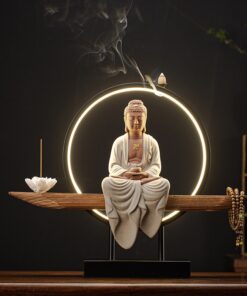 Thác khói trầm hương Phật Thích Ca Mâu Ni